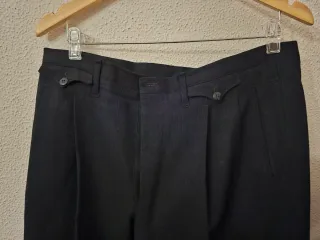 Pantalón de traje hombre negro