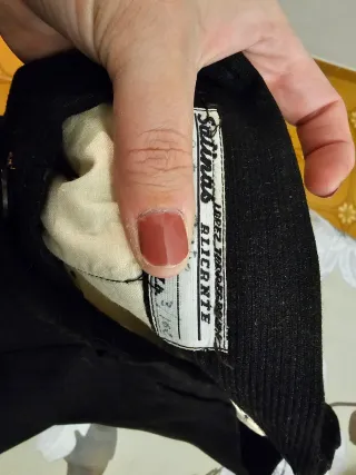 Pantalón de traje hombre negro