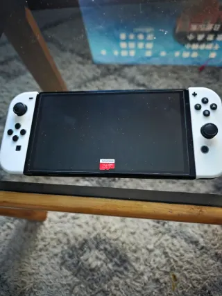 Nintendo Switch OLED Blanca+Mando Pro+micro sd 256