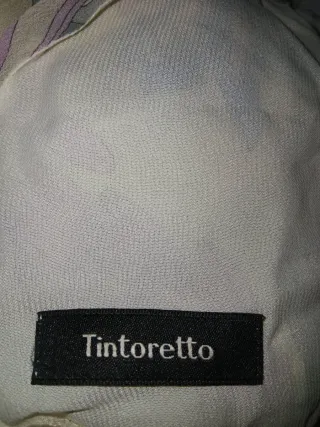 Vestido floral beige y multicolor