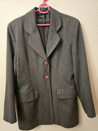 Chaqueta americana gris Exxgy mujer