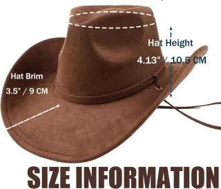 Sombrero Cowboy Marrón Talla M/L