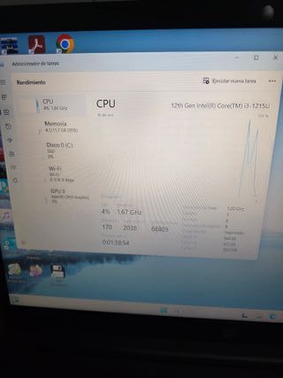 Ordenador portátil HP i3 DOCEAVA GENERACIÓN, 12RAM