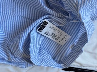 Camisa de rayas azules y blancas Talla M