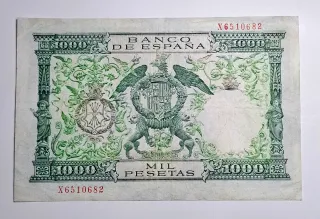1000 Pesetas 1957 Serie X651