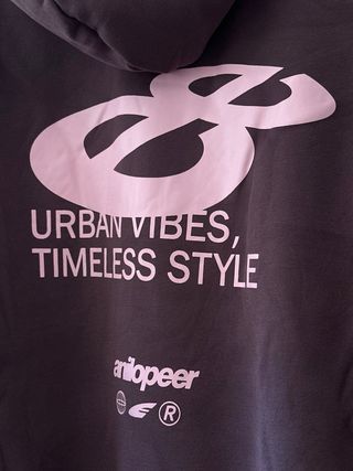 Sudadera con capucha Anilopeer Unisex Morado