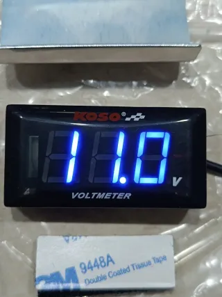 Voltmetro Digitale LED Blu