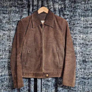 Chaqueta de ante marrón - Talla M