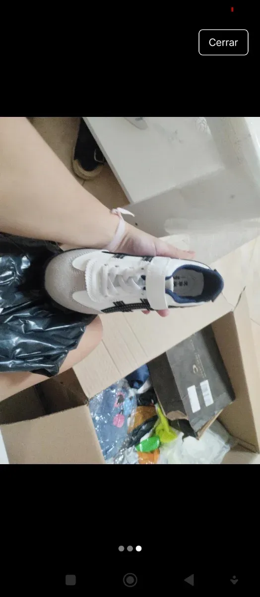 Botines niño blancos y grises