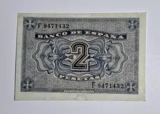 2 Pesetas 1938 Serie F947