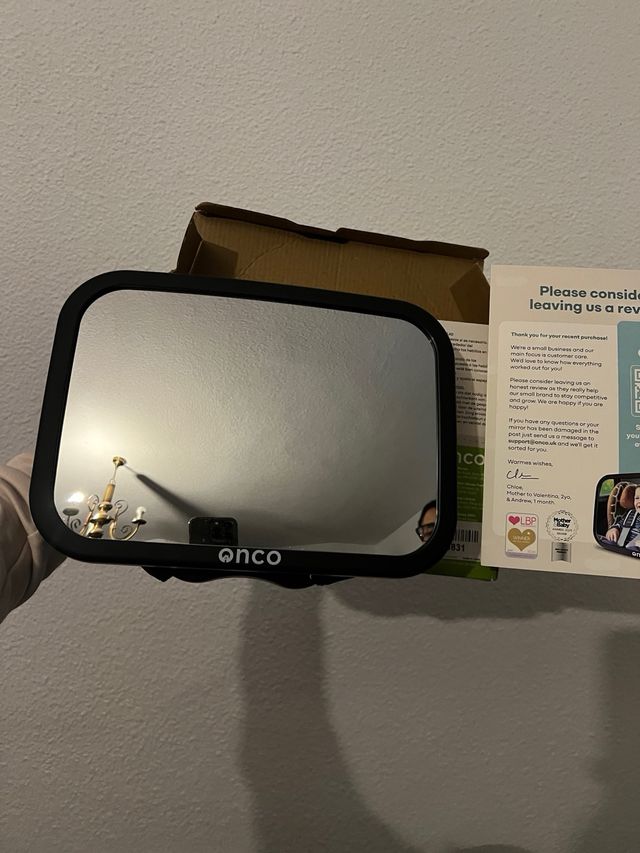 Espejo Coche Bebé Onco 360° Rotación