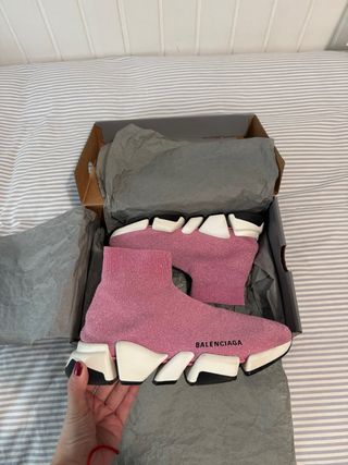 Balenciaga Speed 2.0 Glitter Rosa
