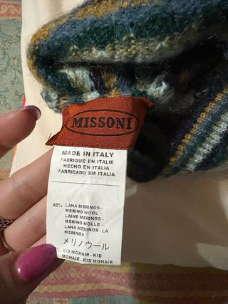 Cappello Missoni lana mohair uomo