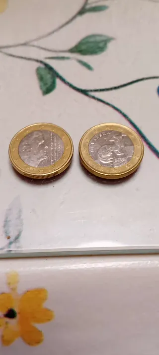 Lote 2 monedas 1 Euro