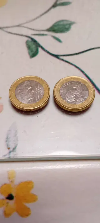 Lote 2 monedas 1 Euro