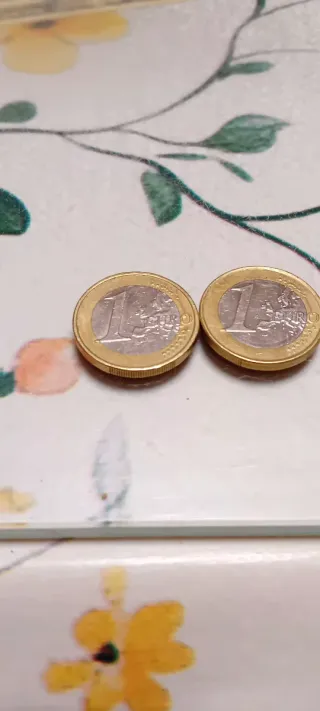 Lote 2 monedas 1 Euro