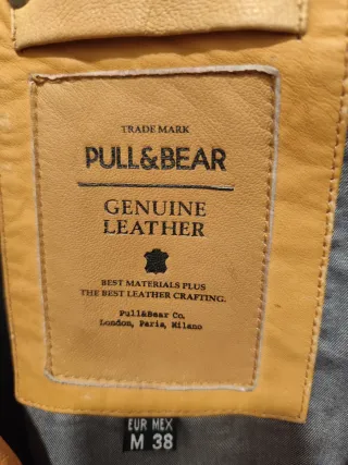 Cazadora Piel Talla M Marrón