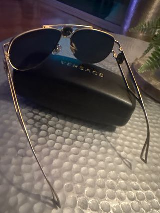 Gafas de sol Versace aviador doradas