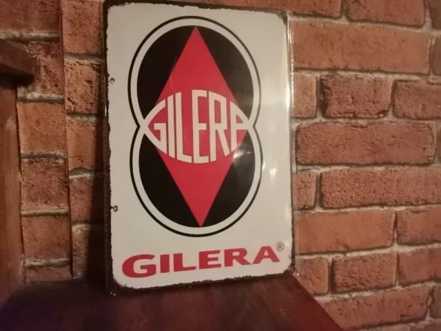 Placa Metálica Gilera Vintage