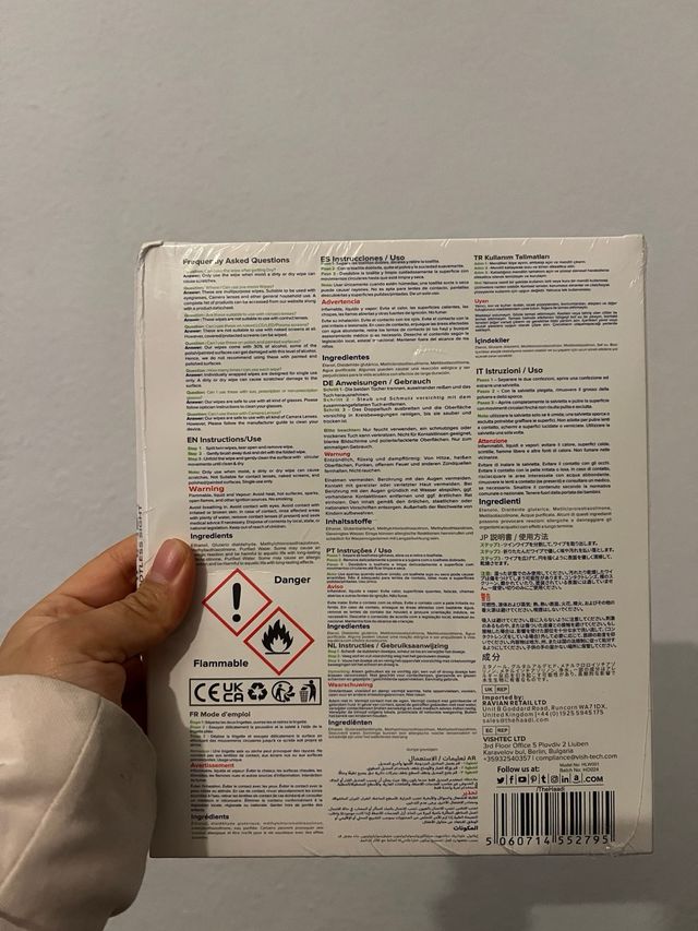 HAADI Lens Wipes - 72 Unidades limpiador de gafas