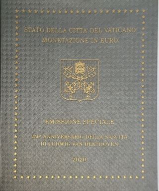 Vaticano 2020 Euroset 9 Monedas con 5€ Bimetalica