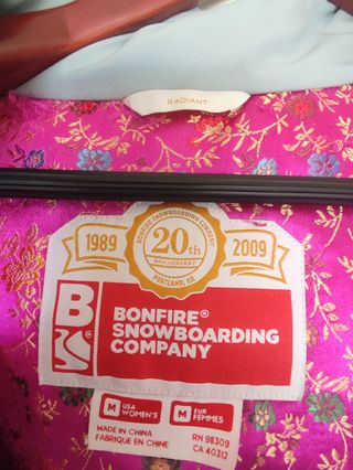 Chaqueta Impermeable Bonfire Mujer Azul/Turquesa