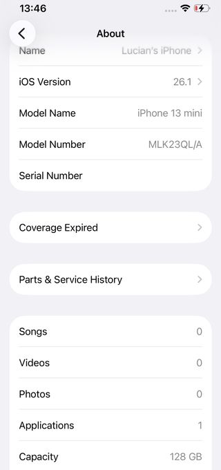 iPhone 13 mini Rosa 128GB