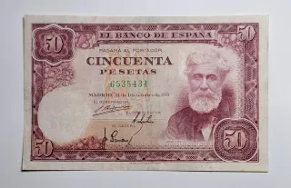 50 Pesetas 1951 Sin Serie 6535