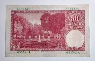 50 Pesetas 1951 Sin Serie 6535