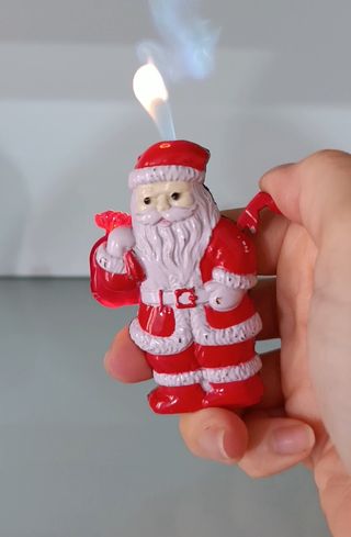 Accendino Babbo Natale Luminoso Musicale