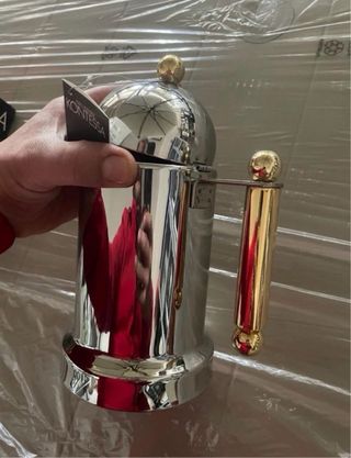 Moka Kontessa Acciaio Inox 18/12 Manici Dorati 6x8