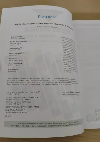 Inglés técnico para Administración, Comercio e ...