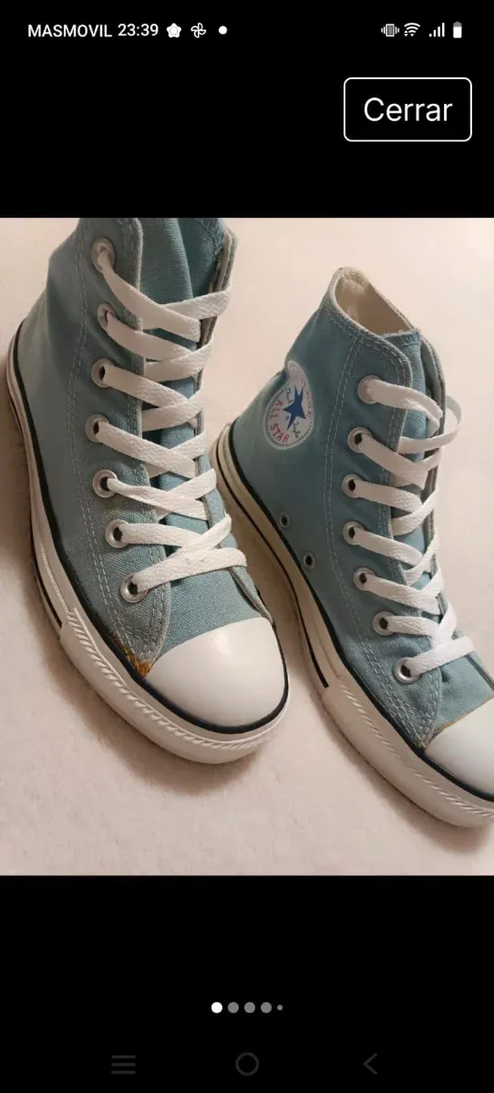 Converse All Star Azul Claro Talla X