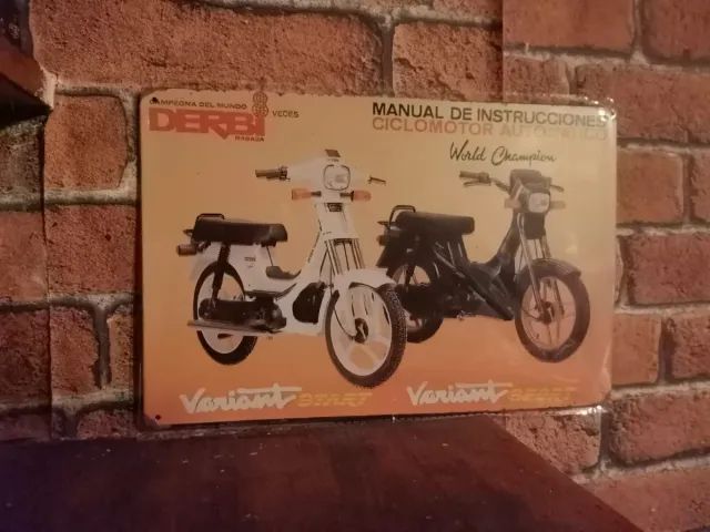 Placa Metálica Derbi Variant World Champion