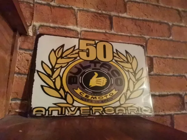 Placa Bultaco 50 Aniversario