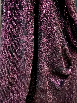 Vestido Bardo Lentejuelas Morado Talla M-L