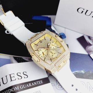 Reloj Guess Phoenix Multifunción Dorado y Blanco