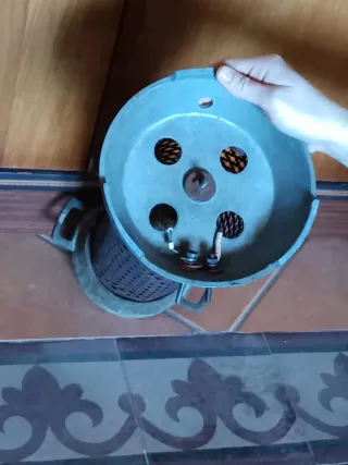 Stufa portatile vintage in metallo