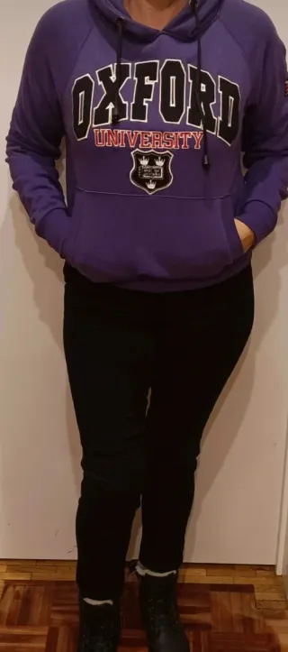 Sudadera Oxford University Morada
