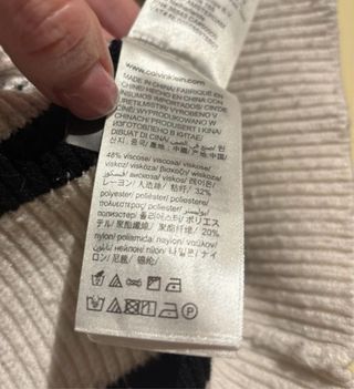 Jersey largo rayas XL