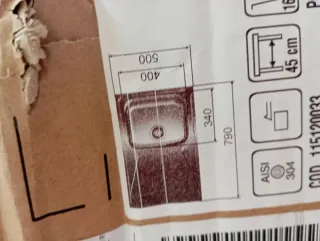 Fregadero cocina acero