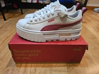 Puma Mayze Leather Platform Mujer