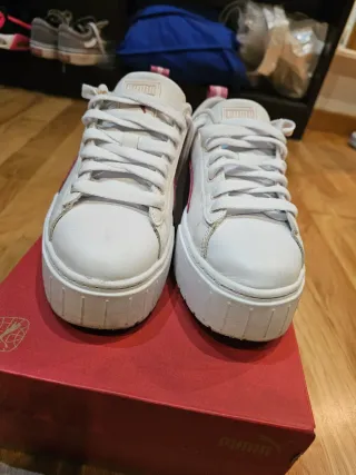 Puma Mayze Leather Platform Mujer