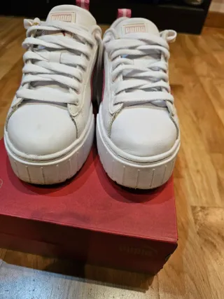 Puma Mayze Leather Platform Mujer