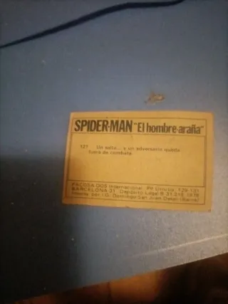 Cromo Spider-Man Vintage acepto tasación