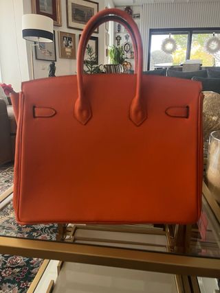 Bolso Hermes Birkin 35 Naranja