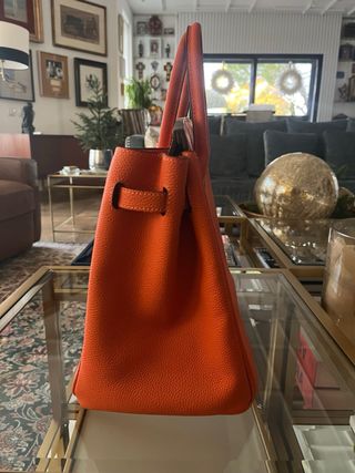 Bolso Hermes Birkin 35 Naranja