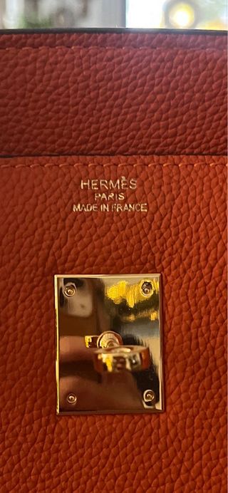 Bolso Hermes Birkin 35 Naranja