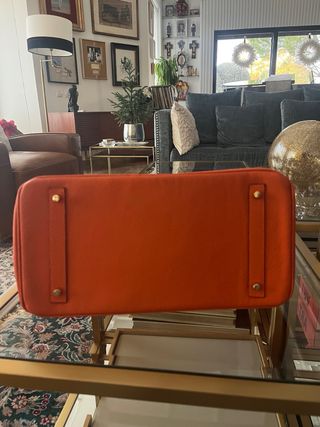 Bolso Hermes Birkin 35 Naranja