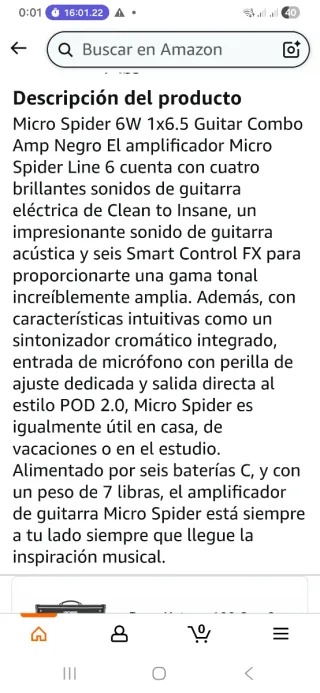 Amplificador Line 6 Micro Spider.
